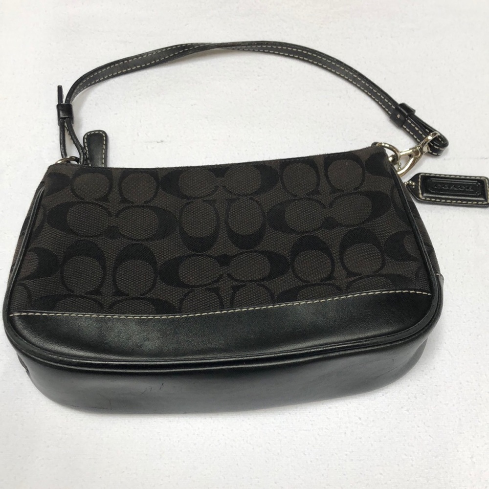 Small Coach Purse in black colorblock